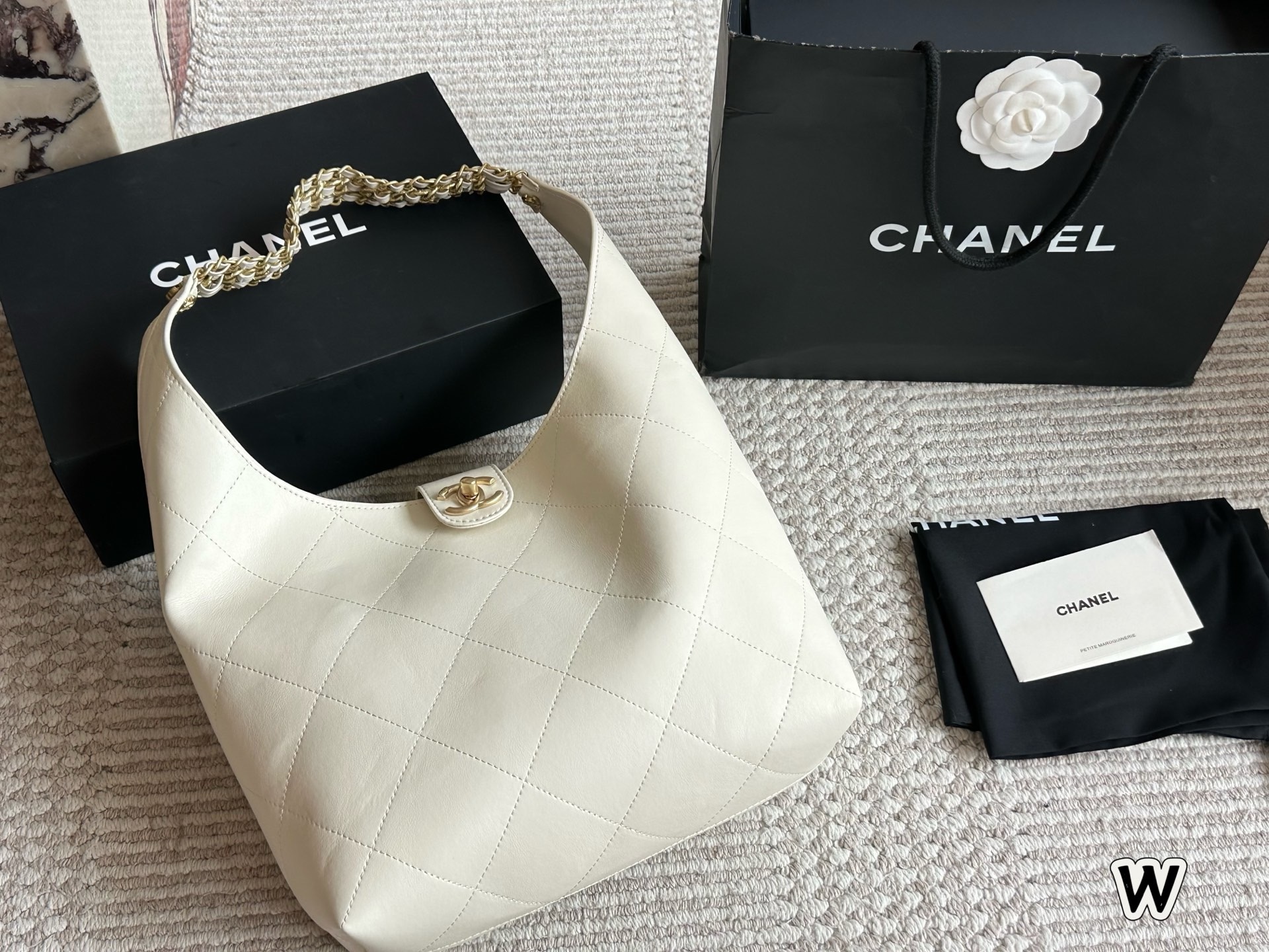 Chanel Sparkling Gold Handbag