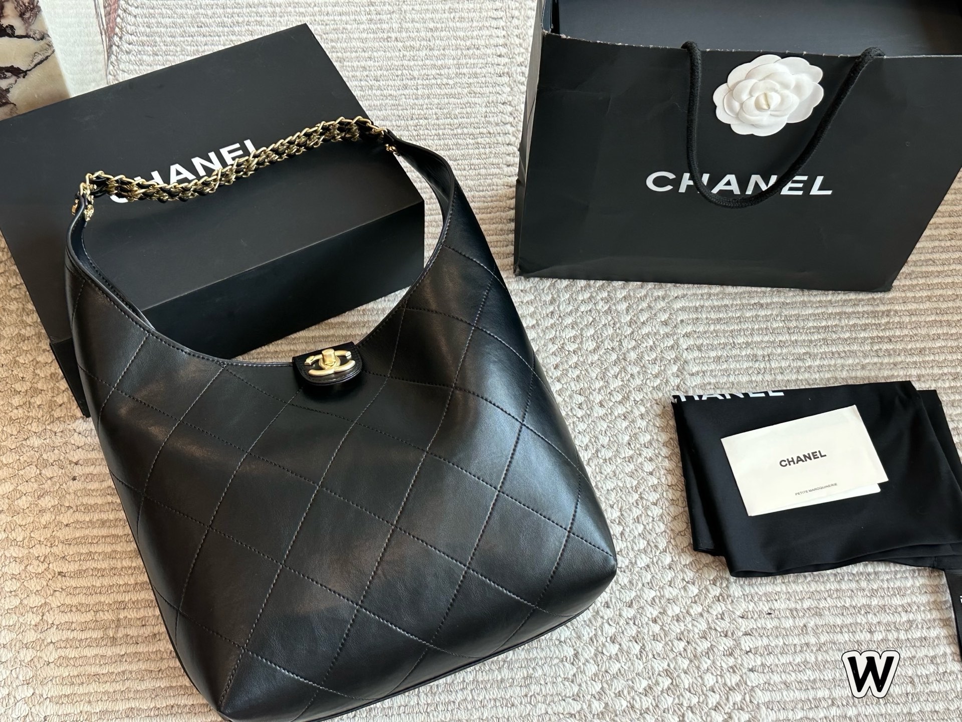Chanel Sparkling Gold Handbag