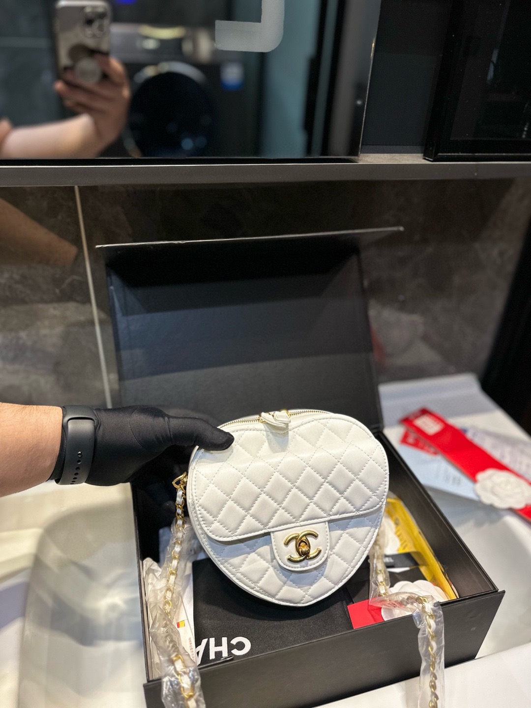 Chanel Mini Heart Crossbody Bag