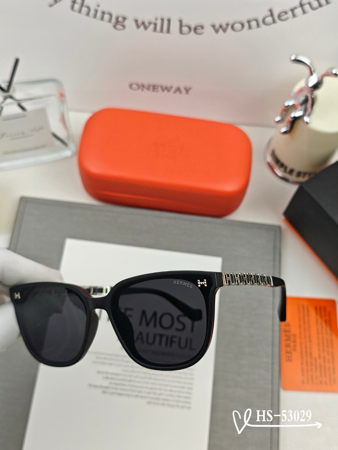 Hermes Polyresin Polarized Sunglasses