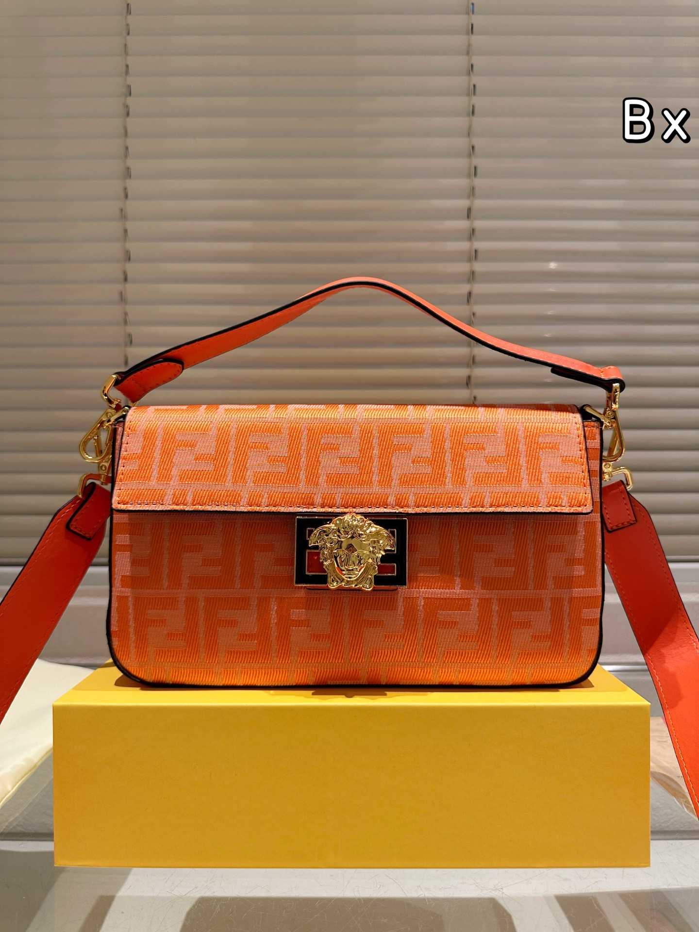 Fendi Versace joint baguette bag