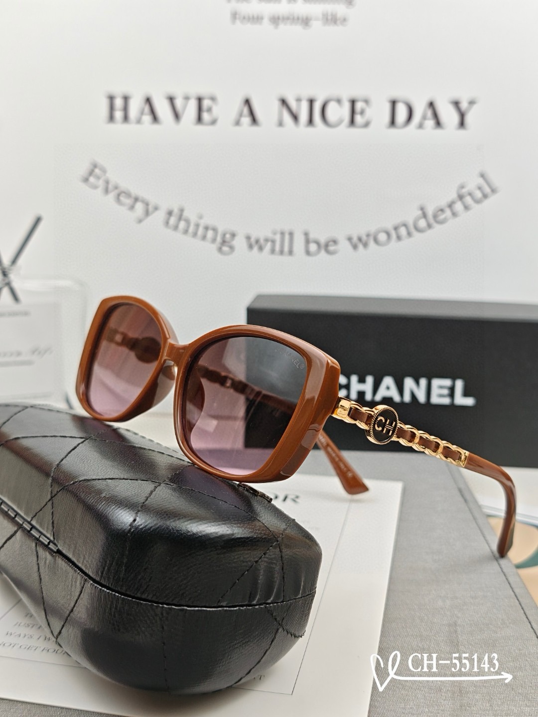 Chanel Polyester Resin High Definition Sunglasses