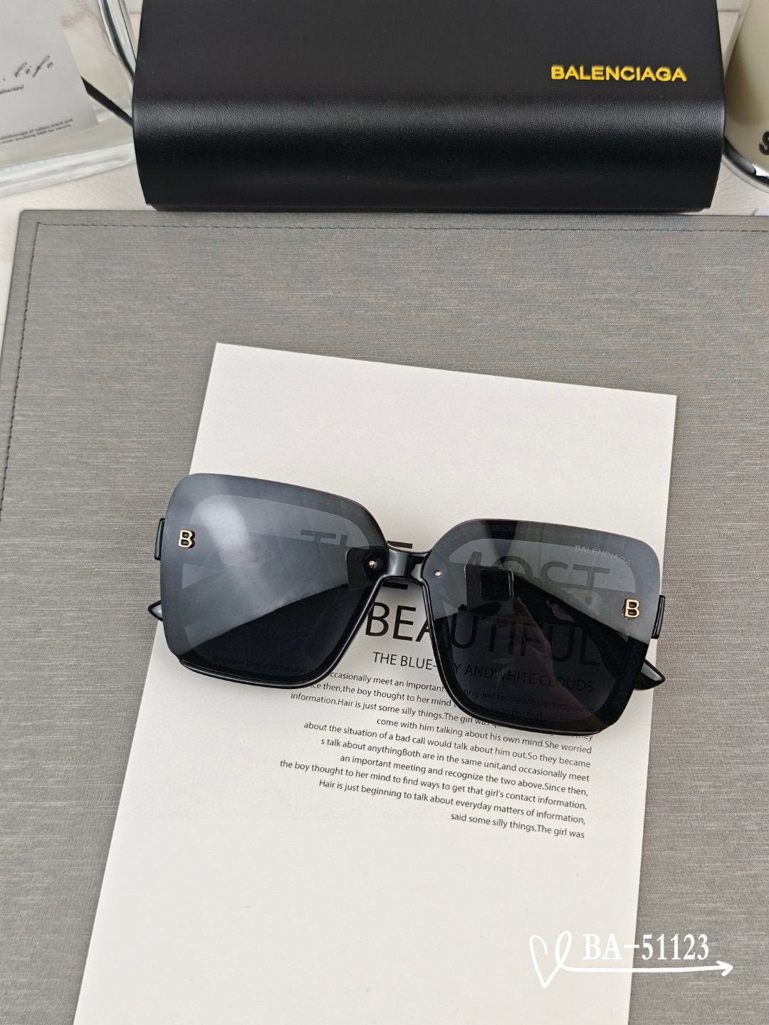 Balenciaga Polyresin high-definition Sunglasses