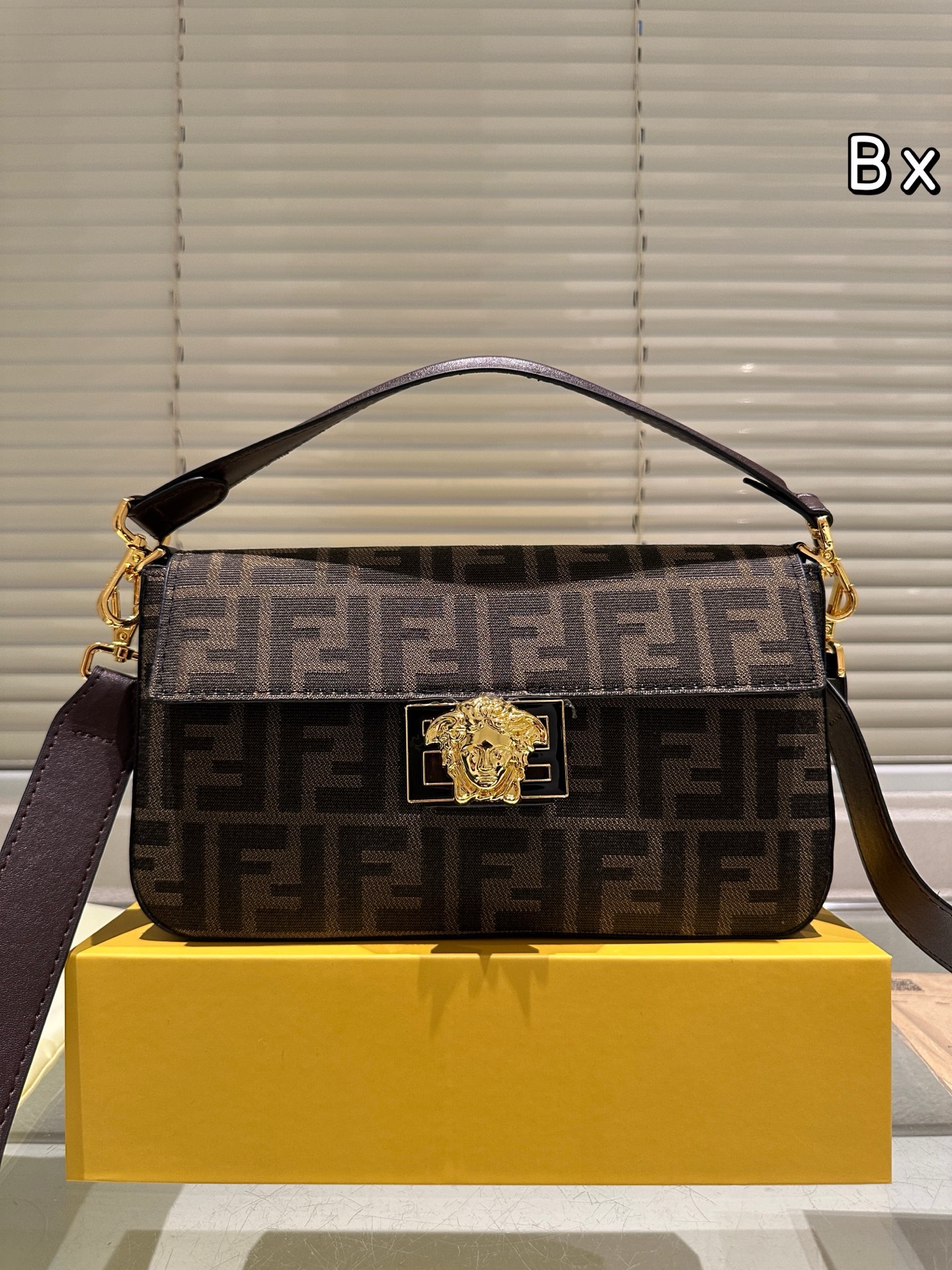 Fendi Versace joint baguette bag