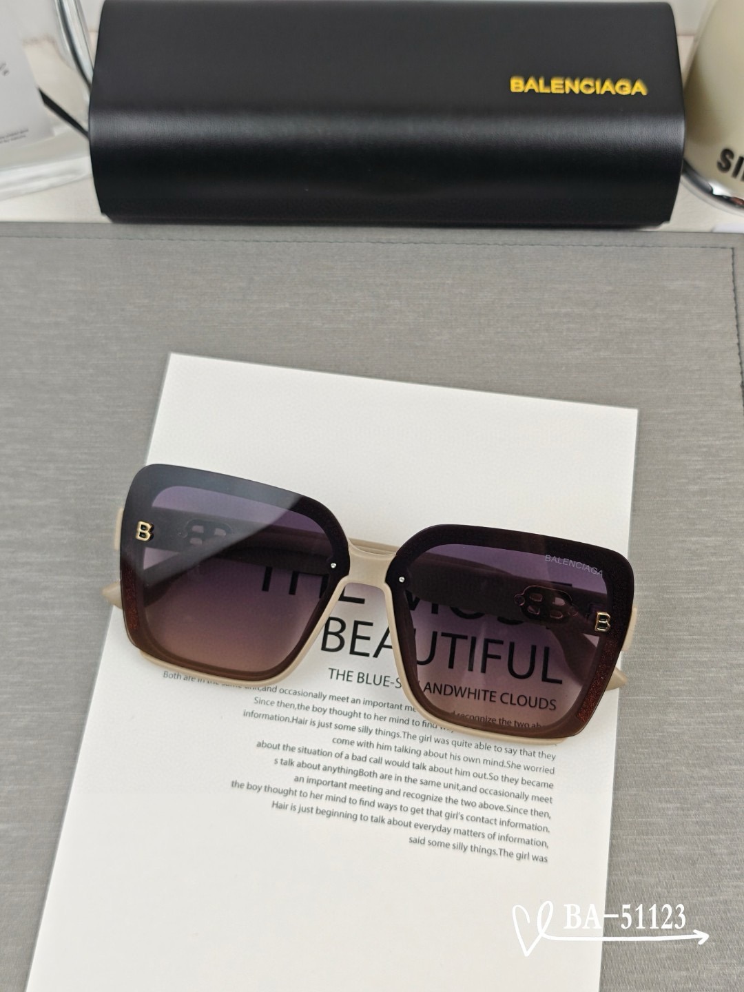 Balenciaga Polyresin high-definition Sunglasses