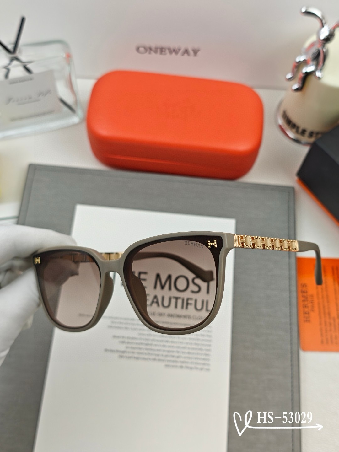 Hermes Polyresin Polarized Sunglasses