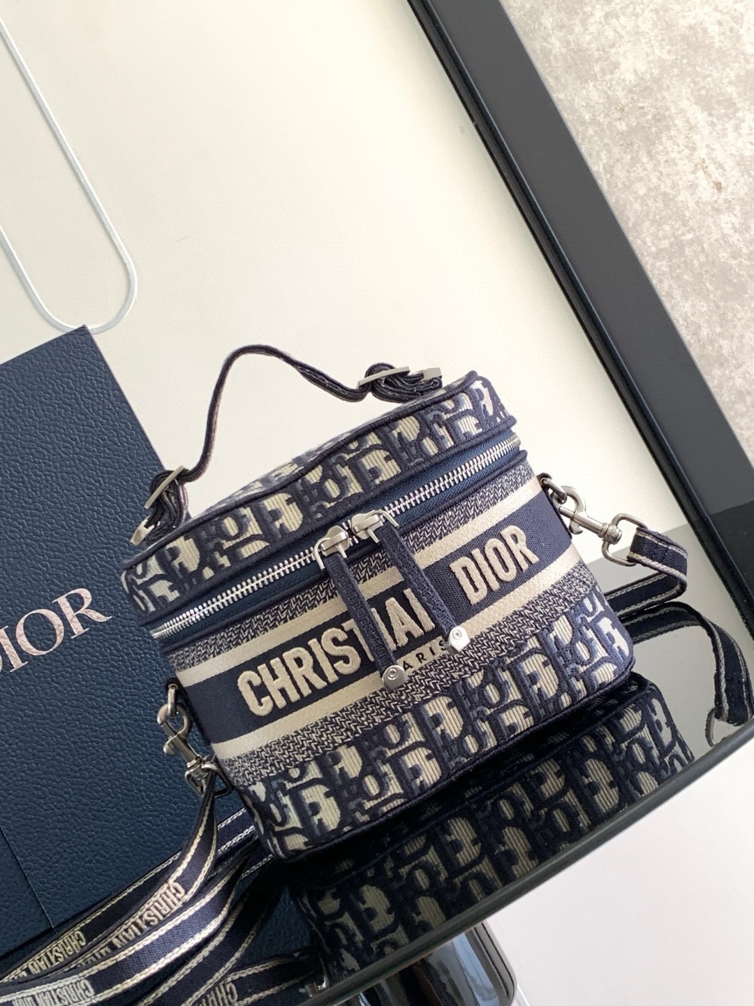 Dior Embroidered Cosmetic Bag