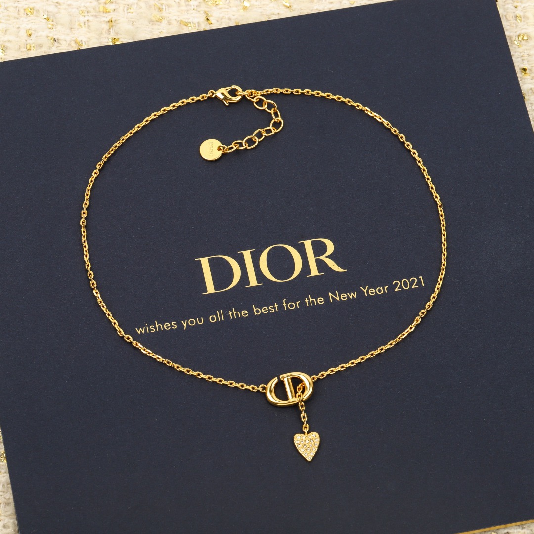 Dior Diamond Heart Necklace
