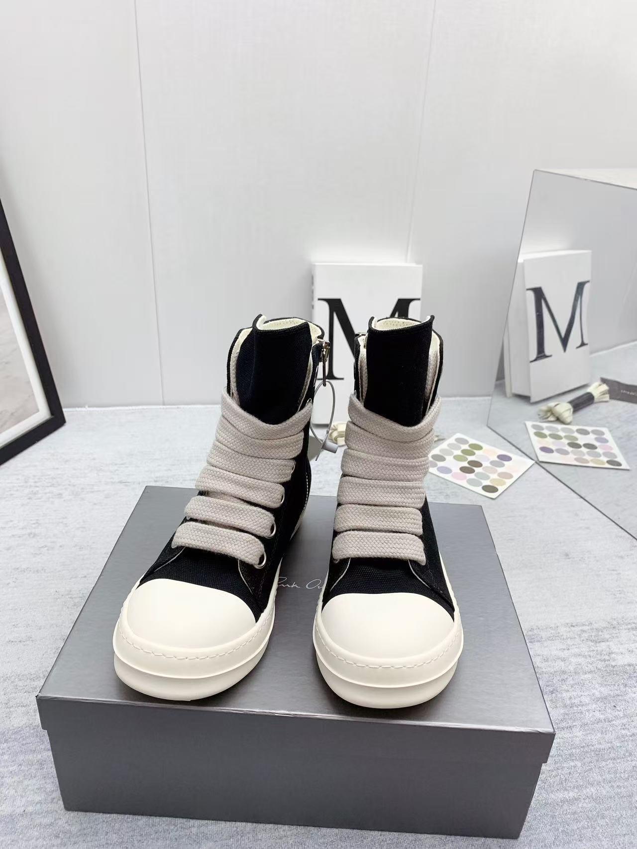 Rick Owens DRKSHDW Ramones High-Top Sneakers