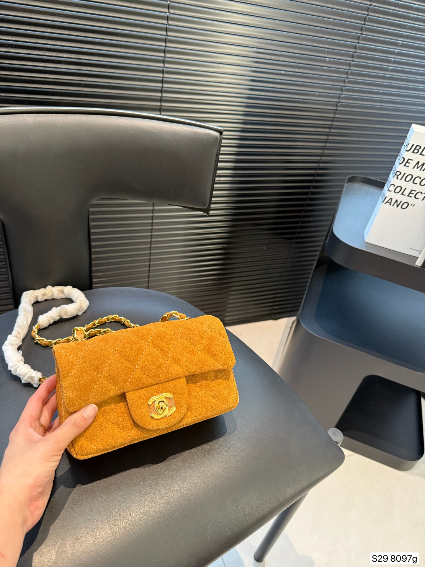 Chanel CF Suede Bag