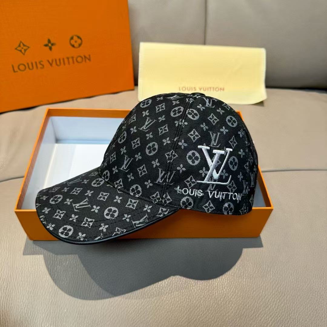 LV Monogram Black Hat