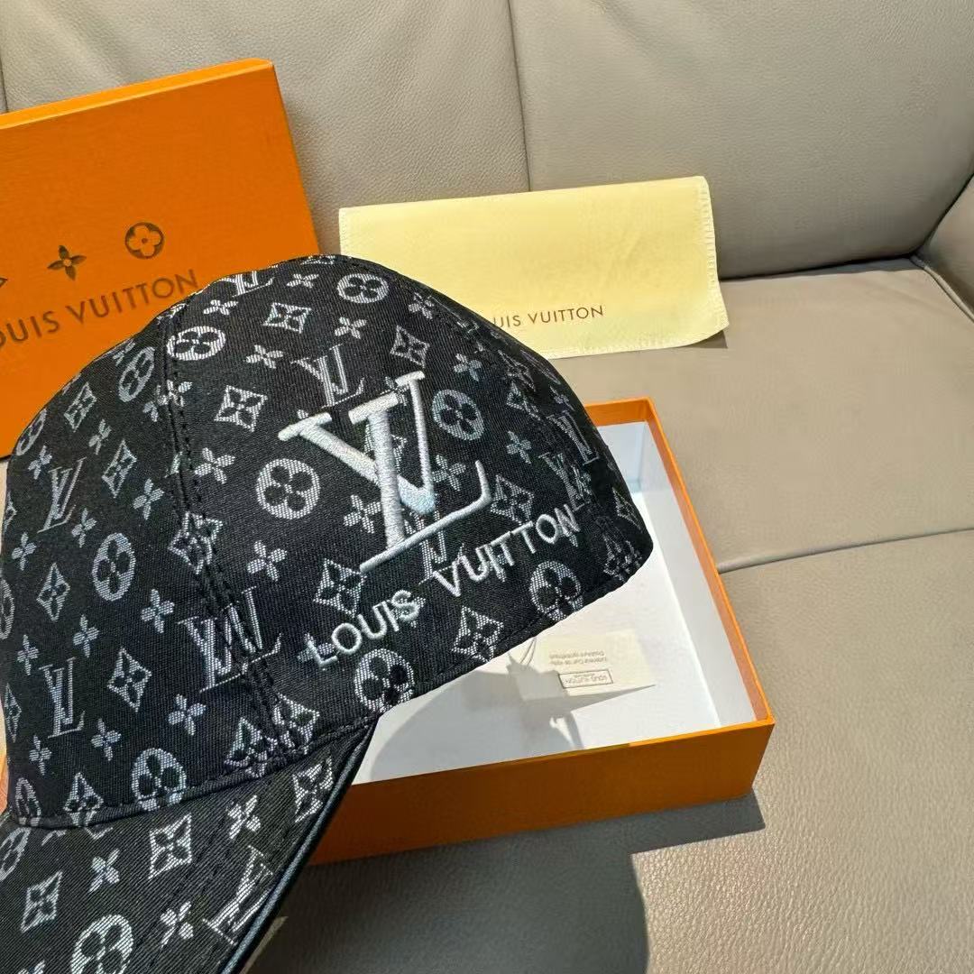 LV Monogram Black Hat