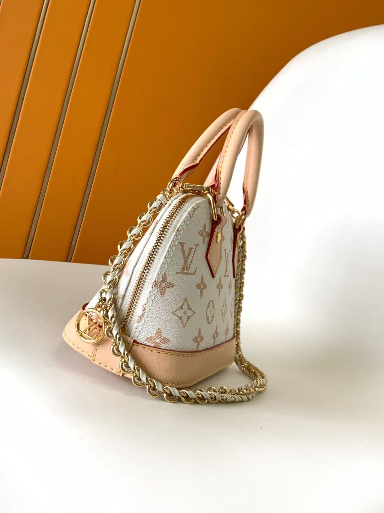 LV Alma BB Mini White