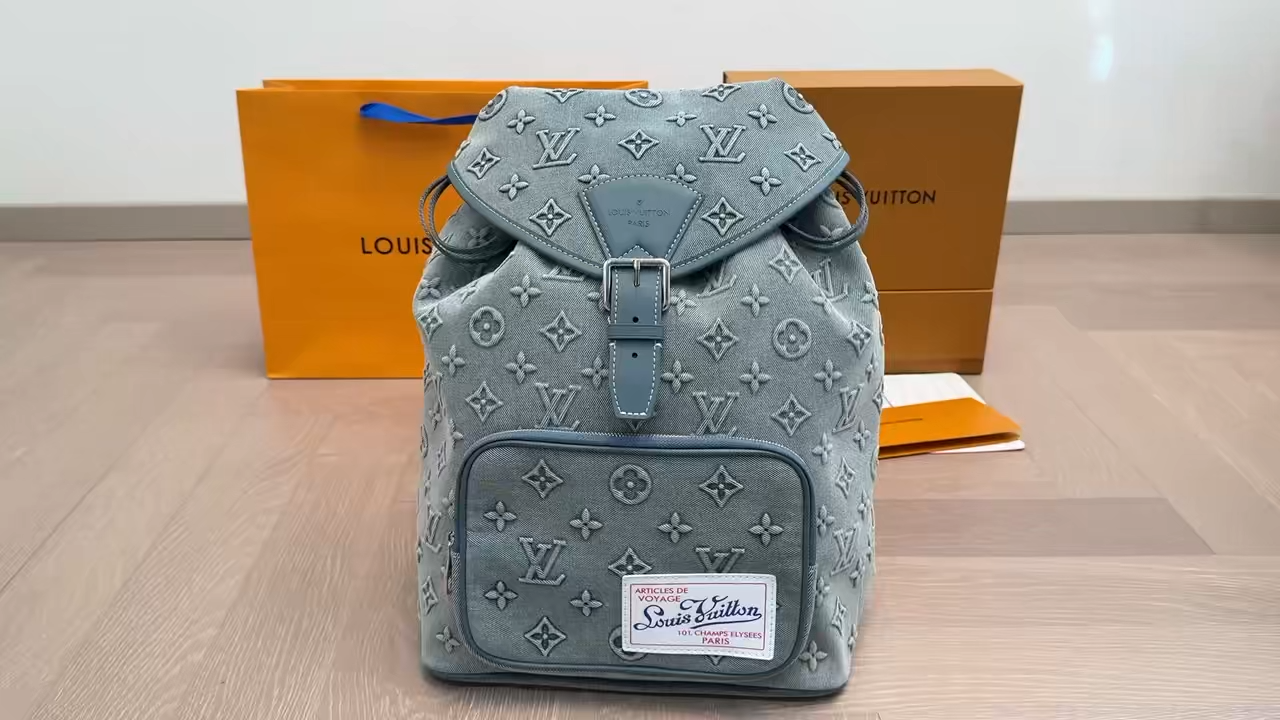 LV Denim Backpack