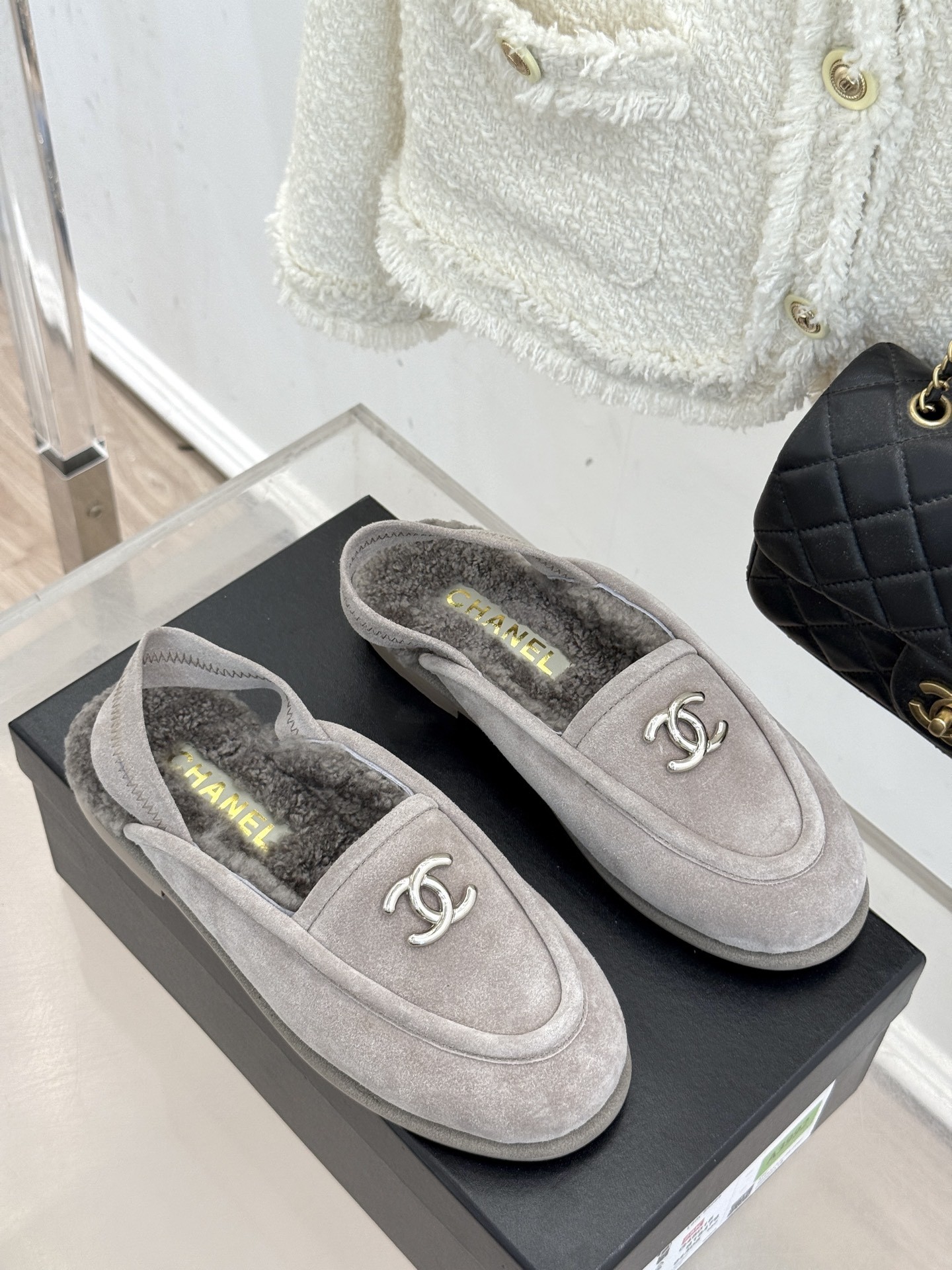 Chanel Fall/Winter Fuzzy Slippers