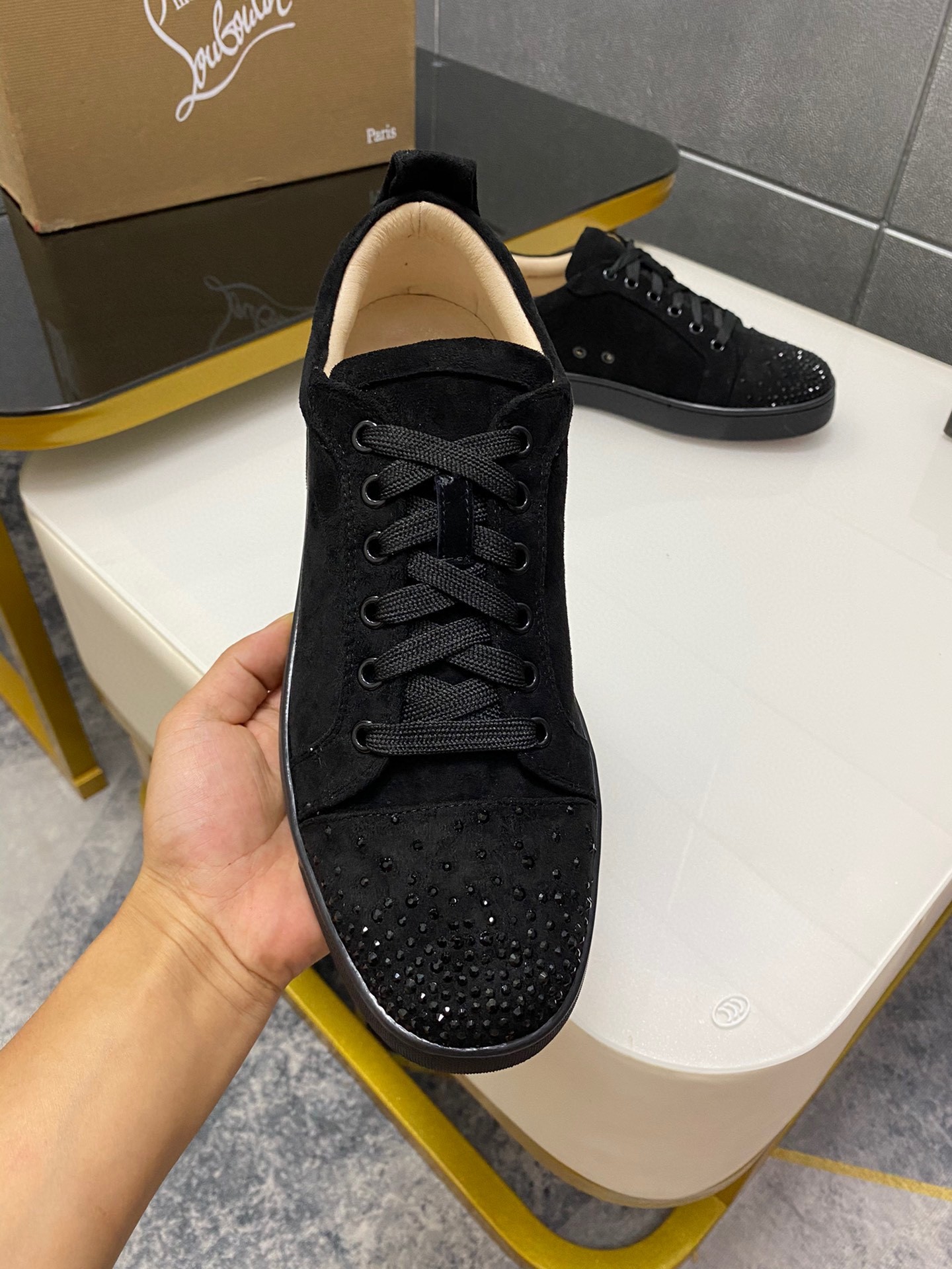 Christian Louboutin Louis Junior Spikes Sneaker