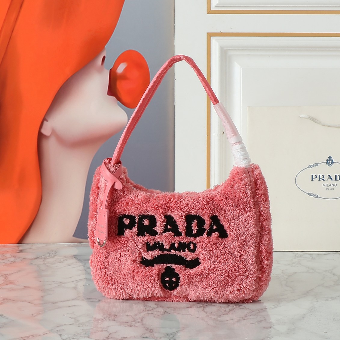 Prada Faux Fur Bag