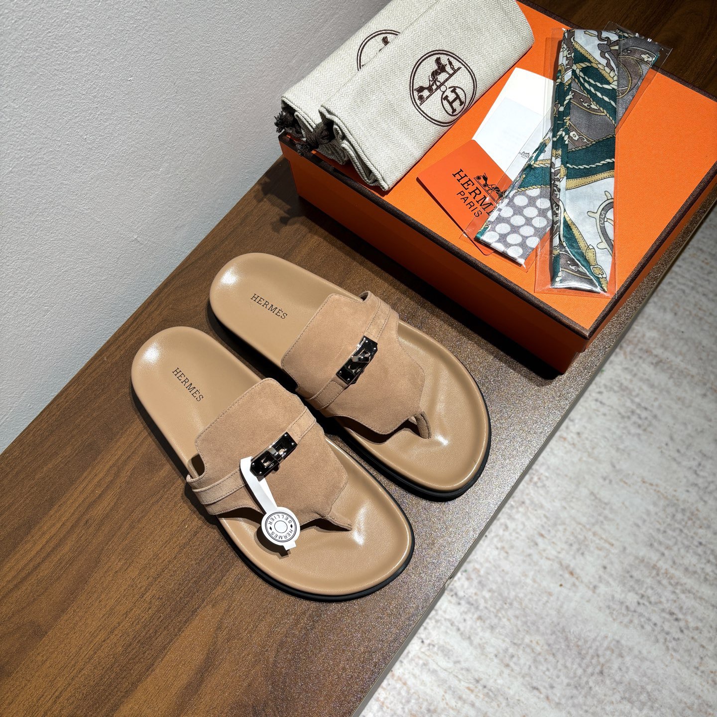 Hermès Ancone Clip-On Sandals 10A