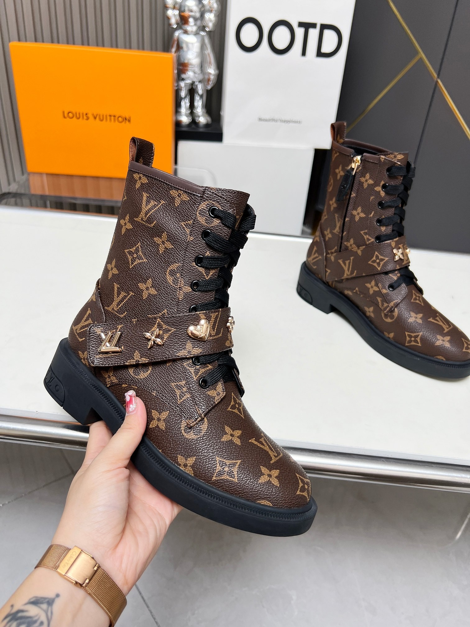 LV Monogram Boots