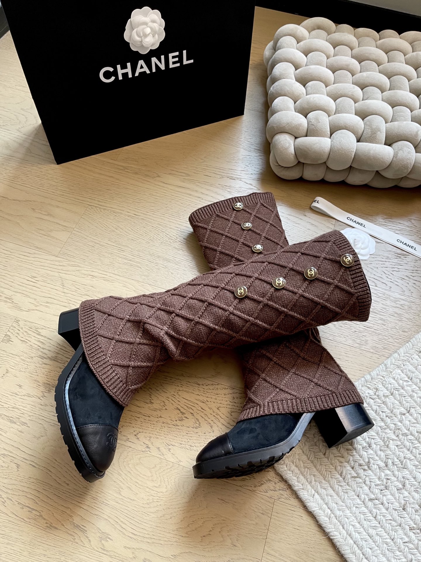 Chanel High-Top Boots