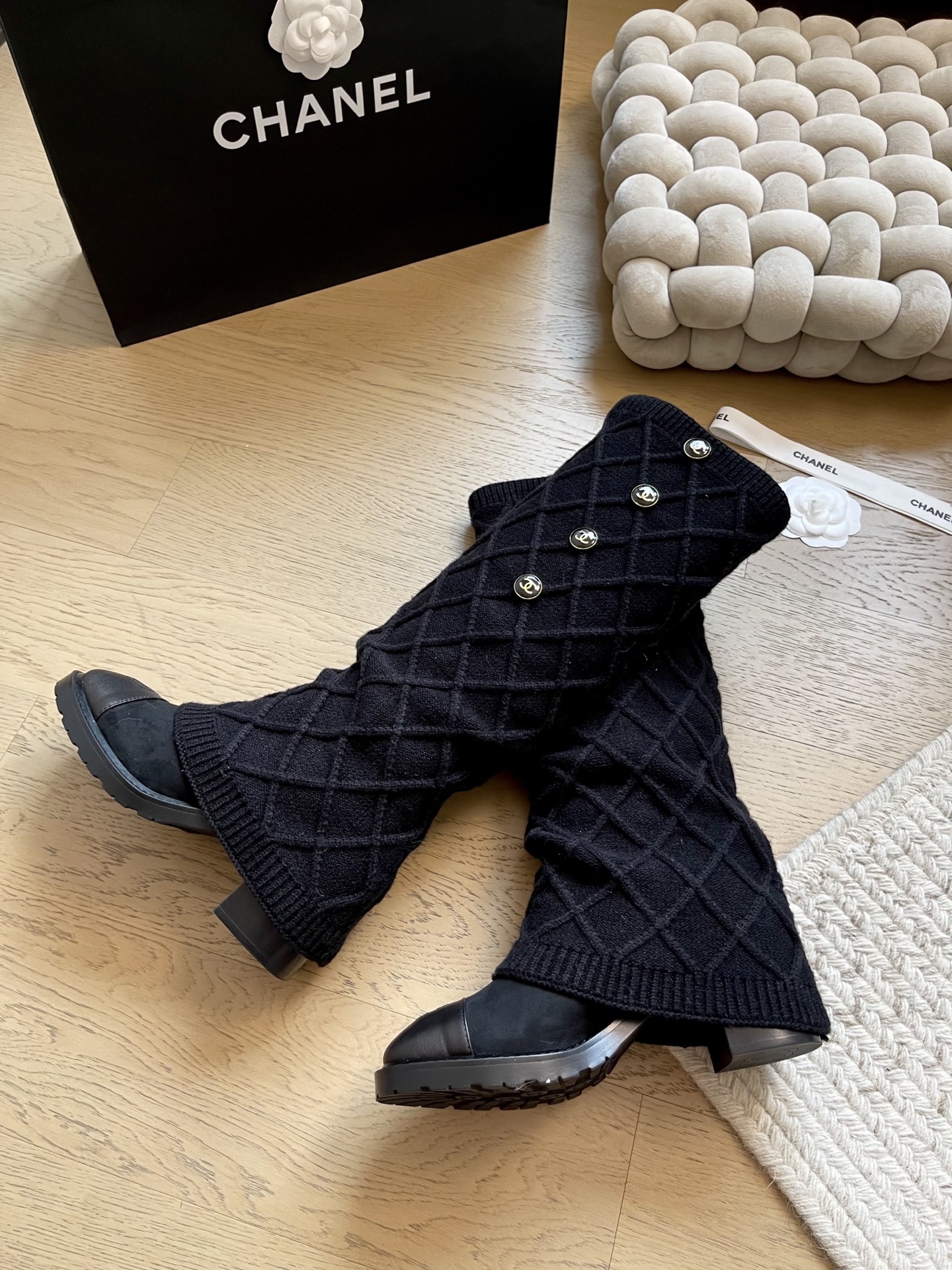 Chanel High-Top Boots