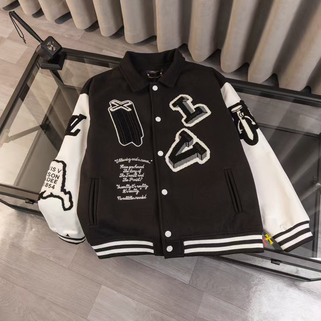 LV Runway Baseball Jacket