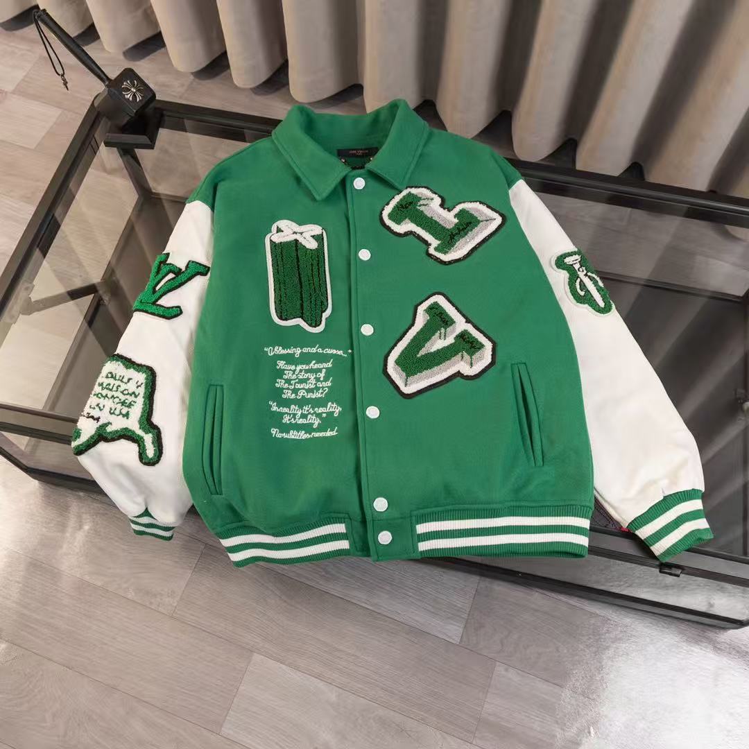 LV Runway Baseball Jacket