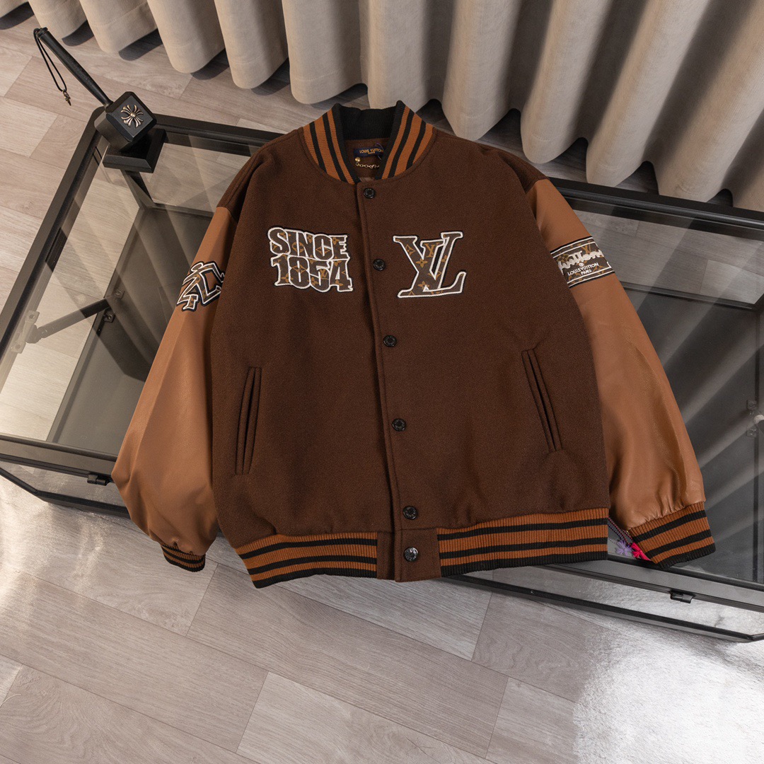 LV Runway Baseball Jacket