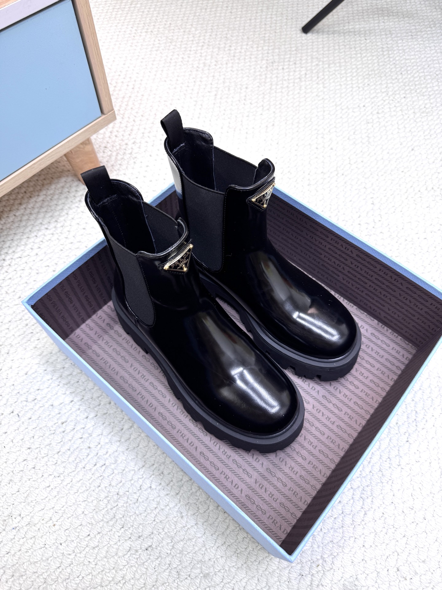 Prada Platform Ankle Boots