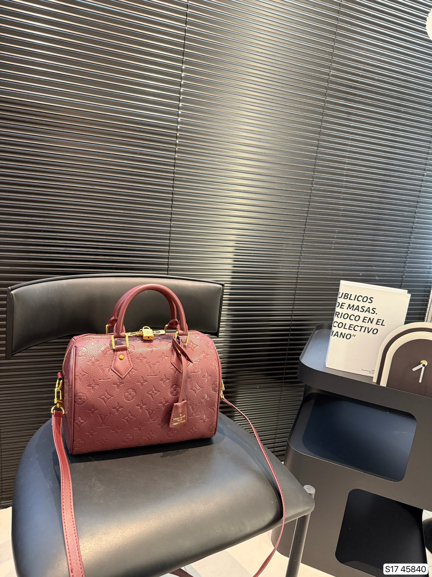 LV Embossed Pillow Bag