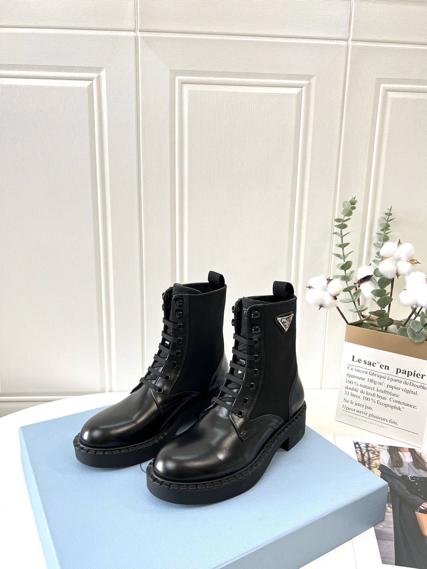 Prada Platform Ankle Boots