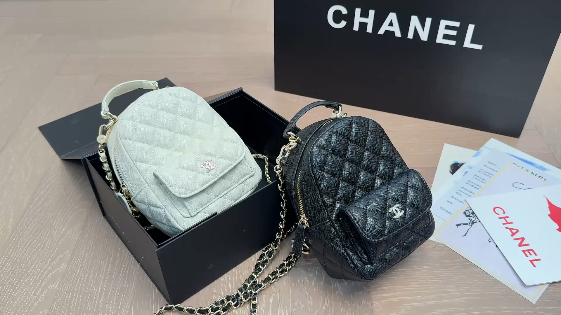 CHANEL Caviar Quilted CC Mini Classic Backpack