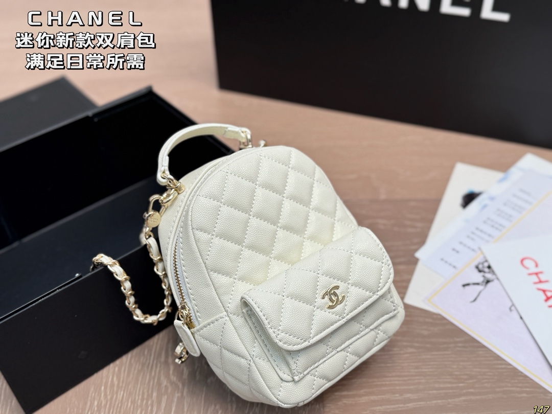 CHANEL Caviar Quilted CC Mini Classic Backpack