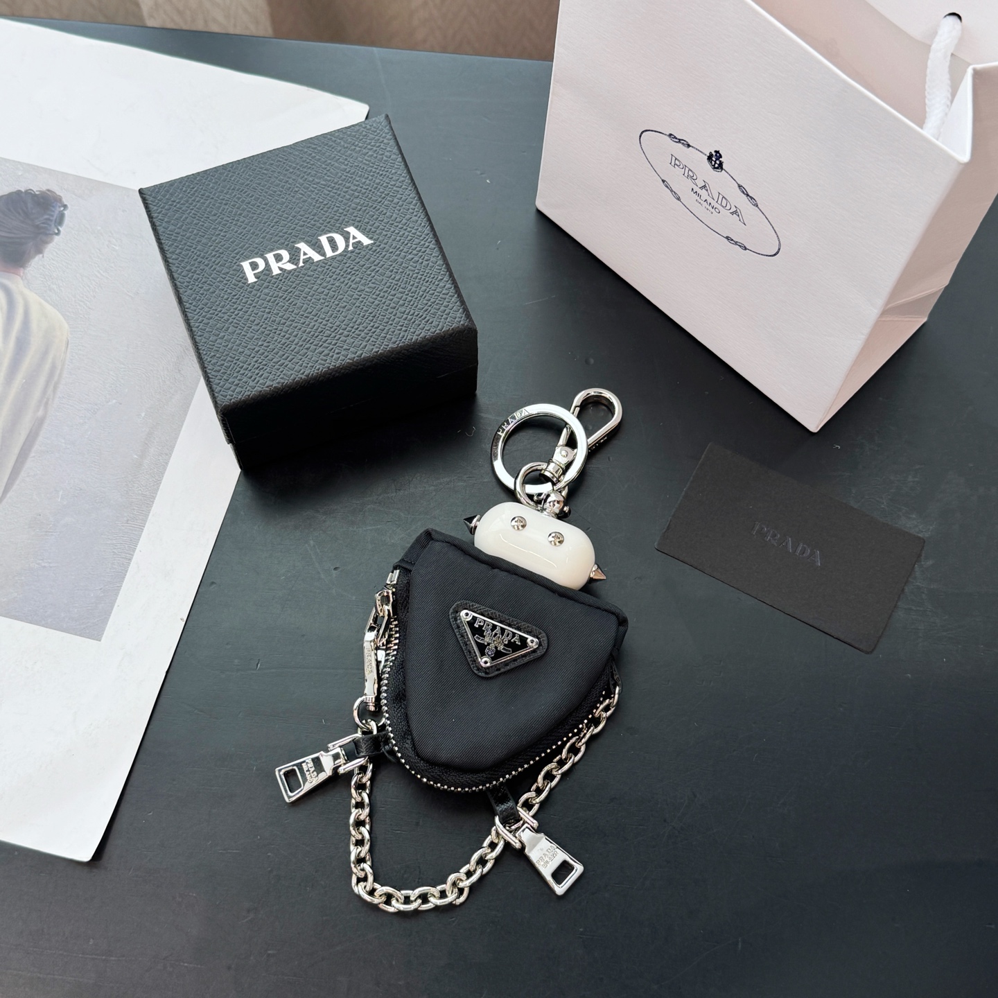 Prada Keychain Pouch