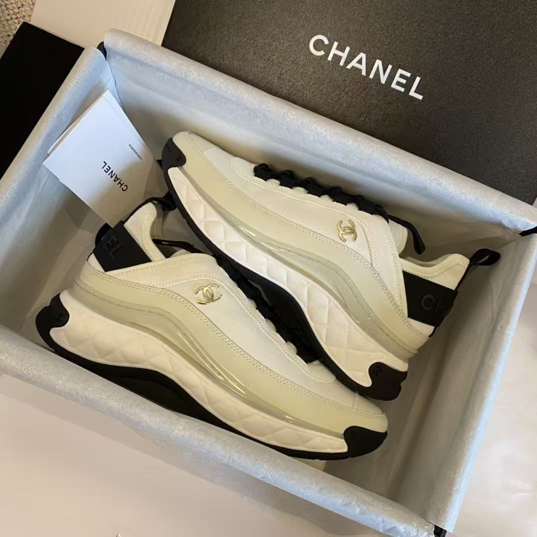 CHANEL Velvet CC Sneakers