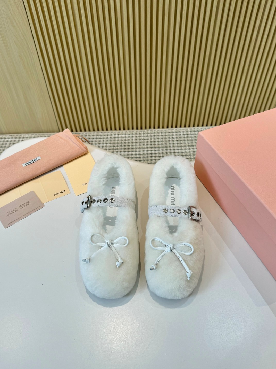 Miu Miu Fuzzy Flats