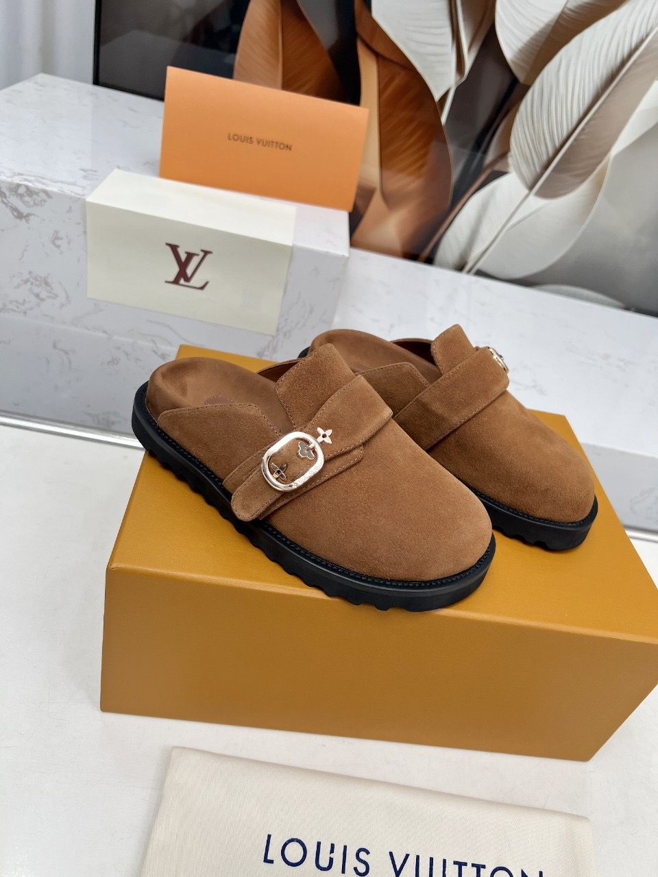 LV Baotou Half-Slip-On Sandals