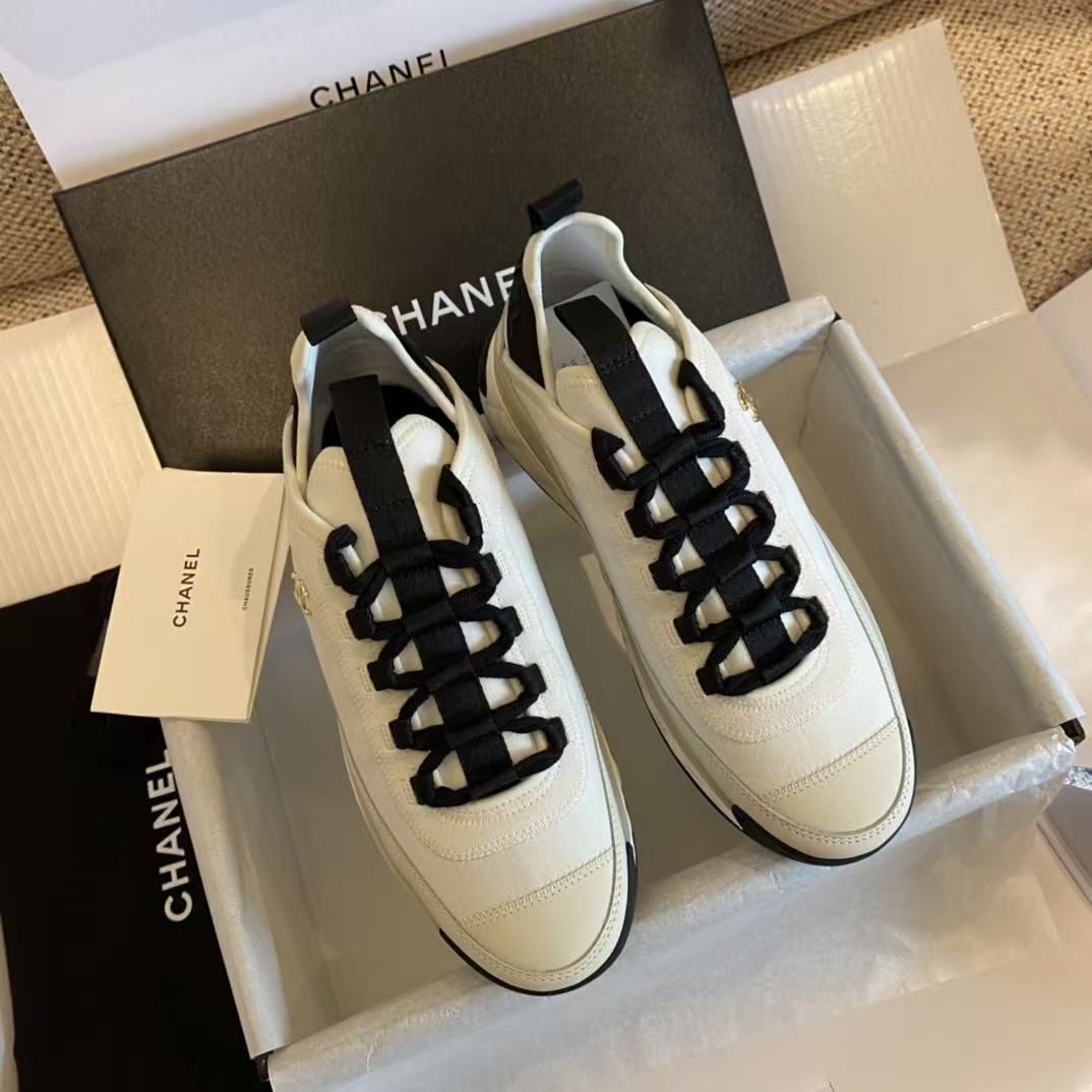 CHANEL Velvet CC Sneakers