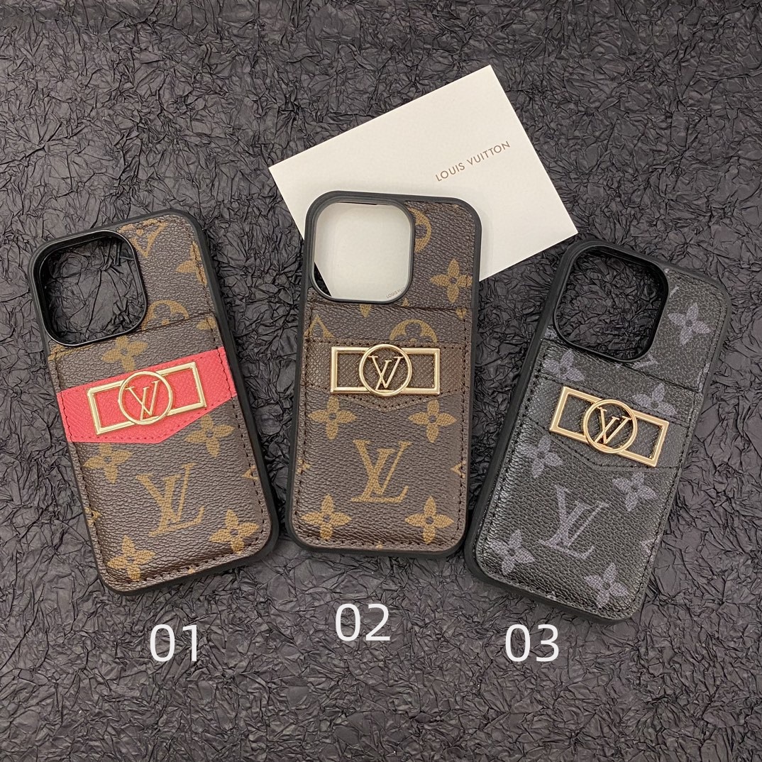 LV iPhone Card Holder Case