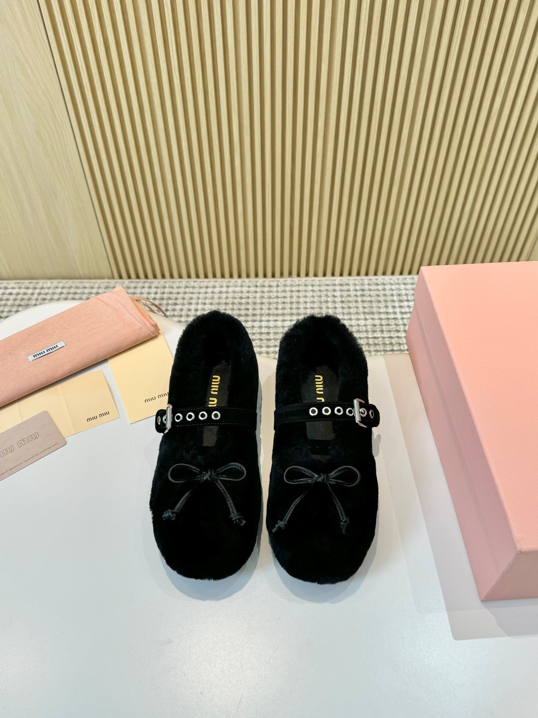 Miu Miu Fuzzy Flats