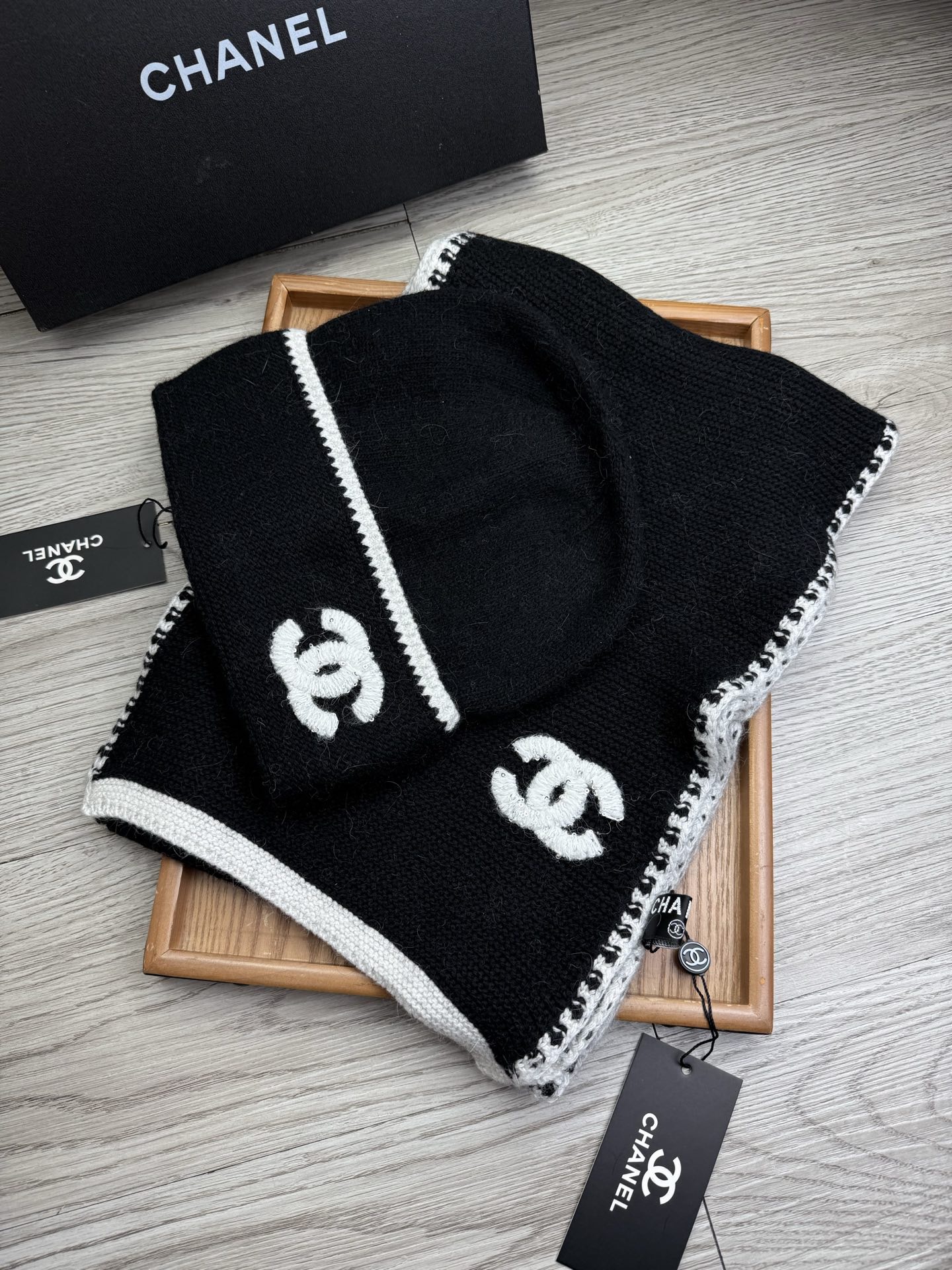Chanel Winter Hats + Scarves