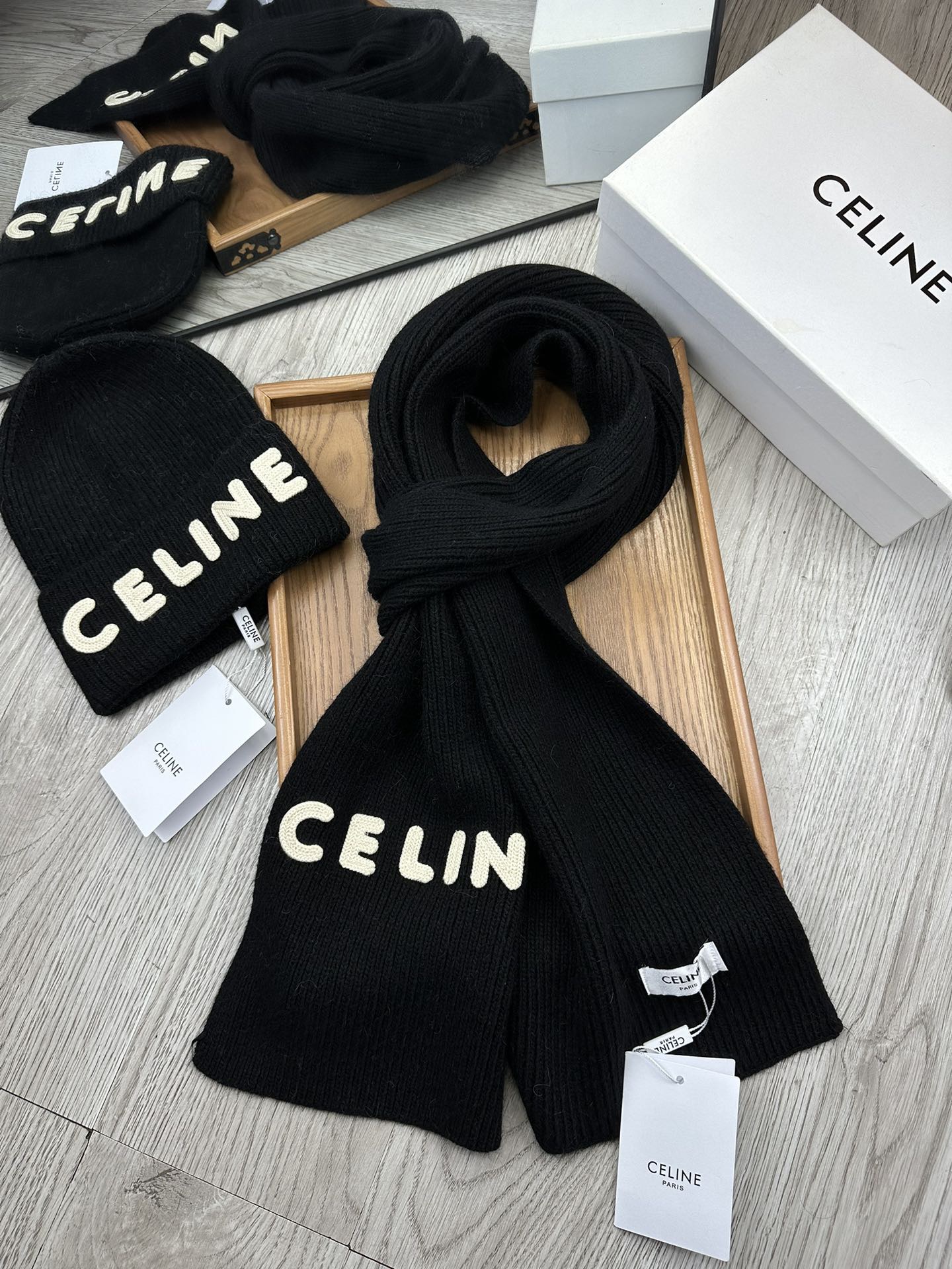 Celine Winter Hat + Scarf
