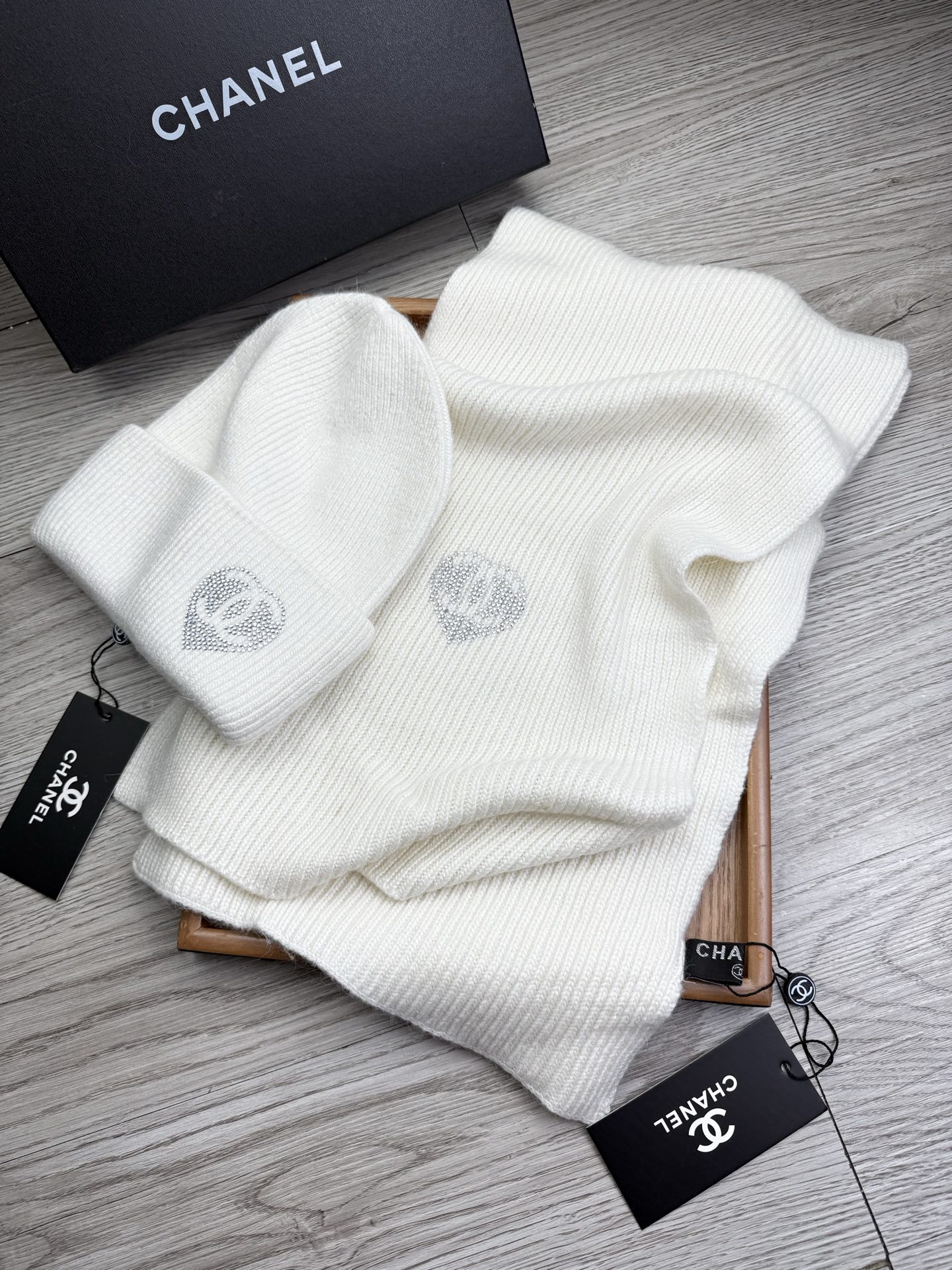 Chanel Winter Hats + Scarves
