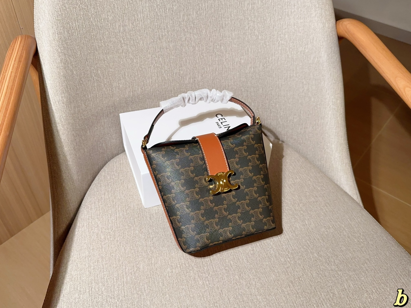 Celine Triomphe Small Bucket Bag