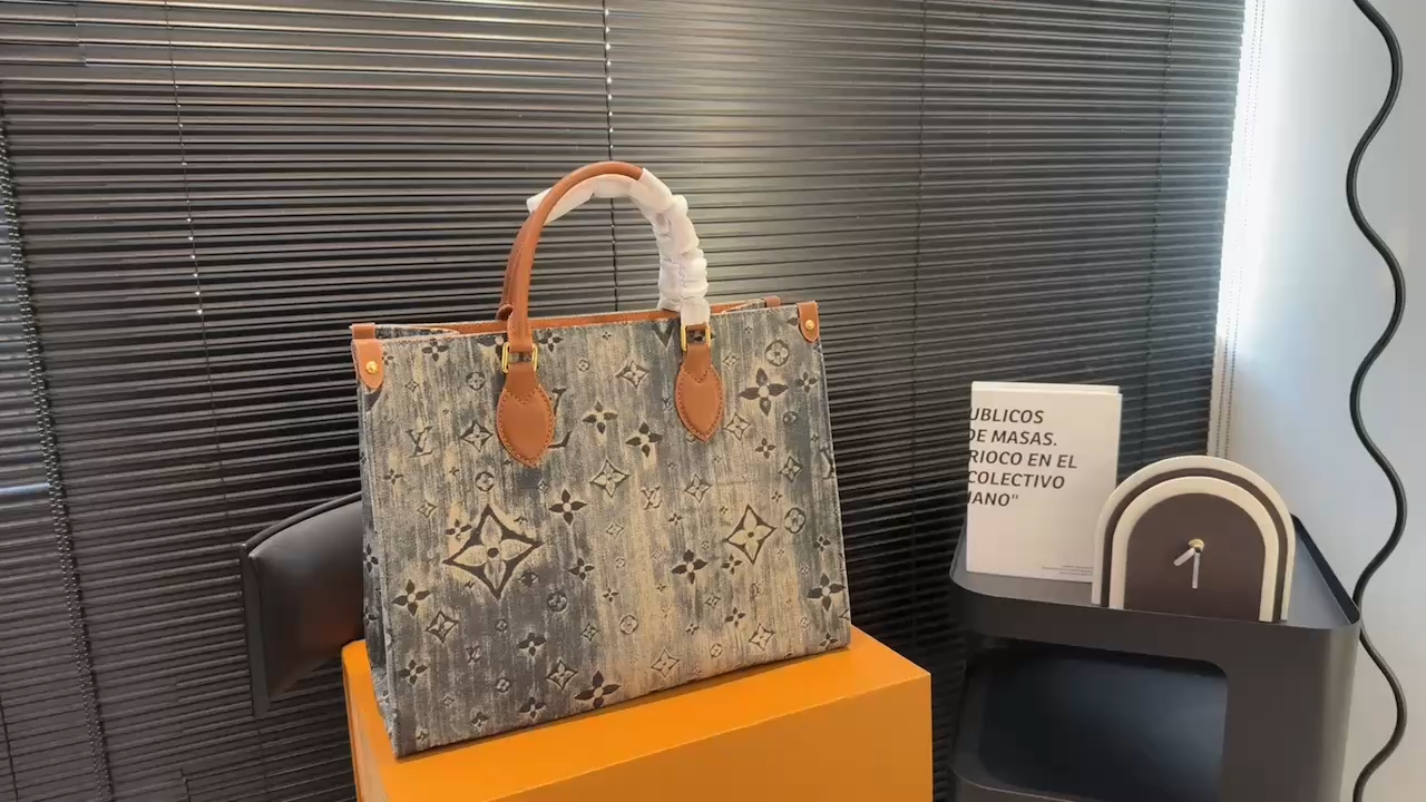 LV  Designer Denim Crossbody Bag