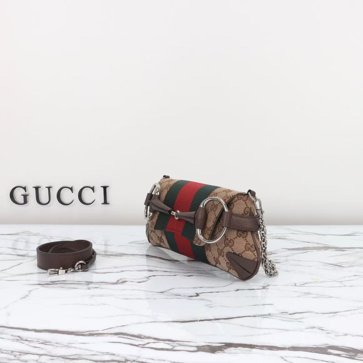 Gucci Horsebit Chain Shoulder Bag