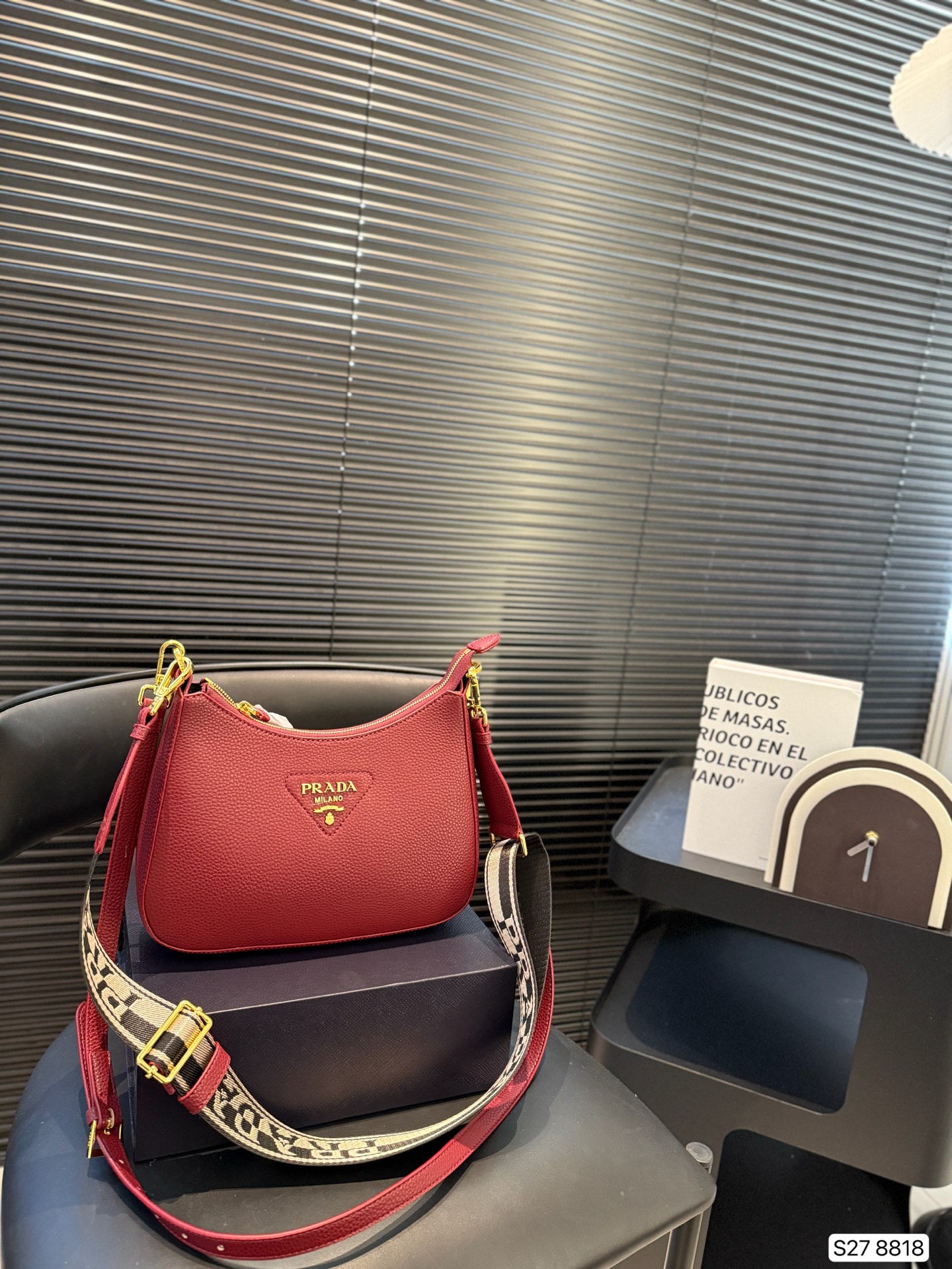 Prada Triangle Logo Shoulder Bag