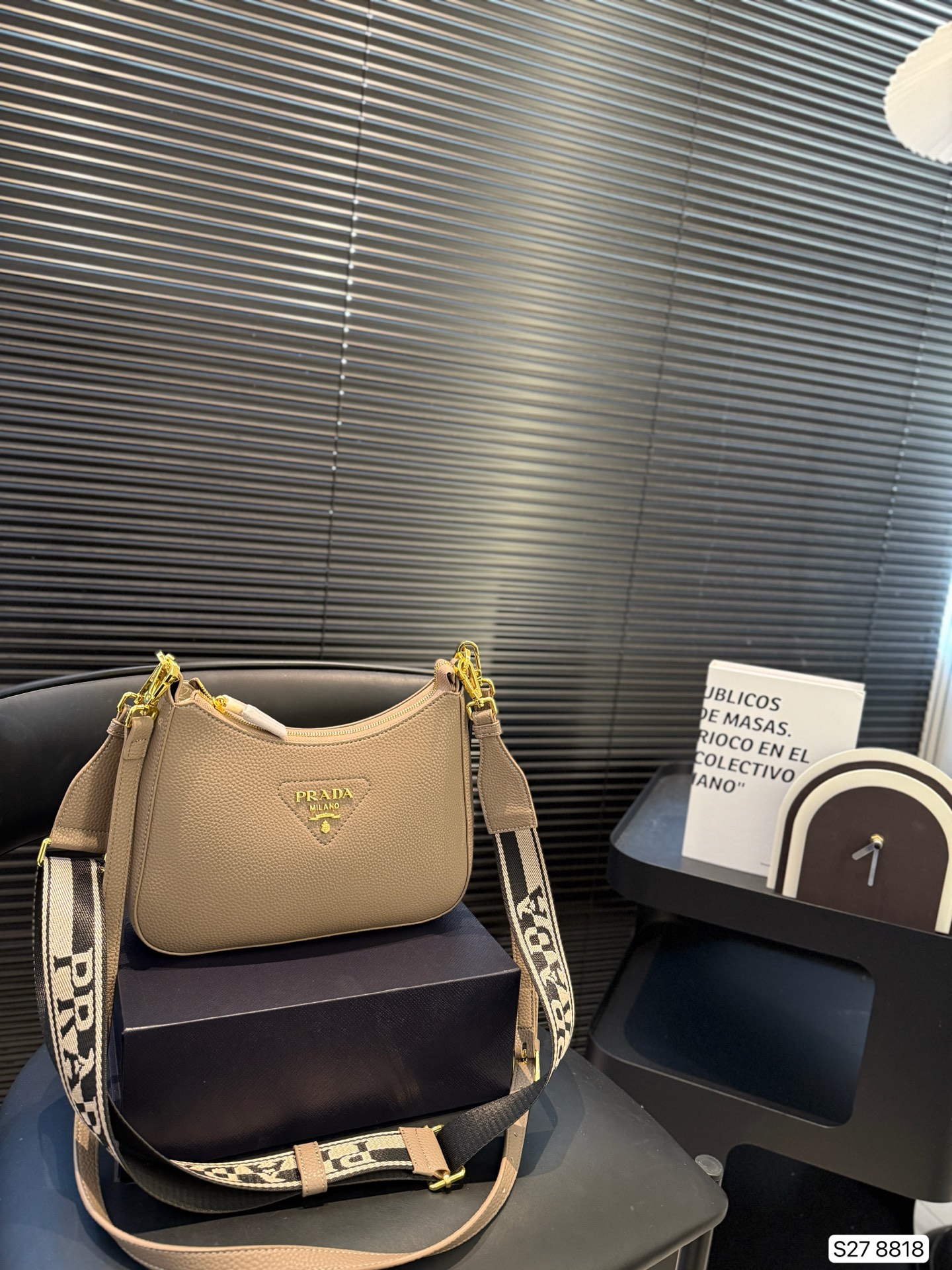 Prada Triangle Logo Shoulder Bag