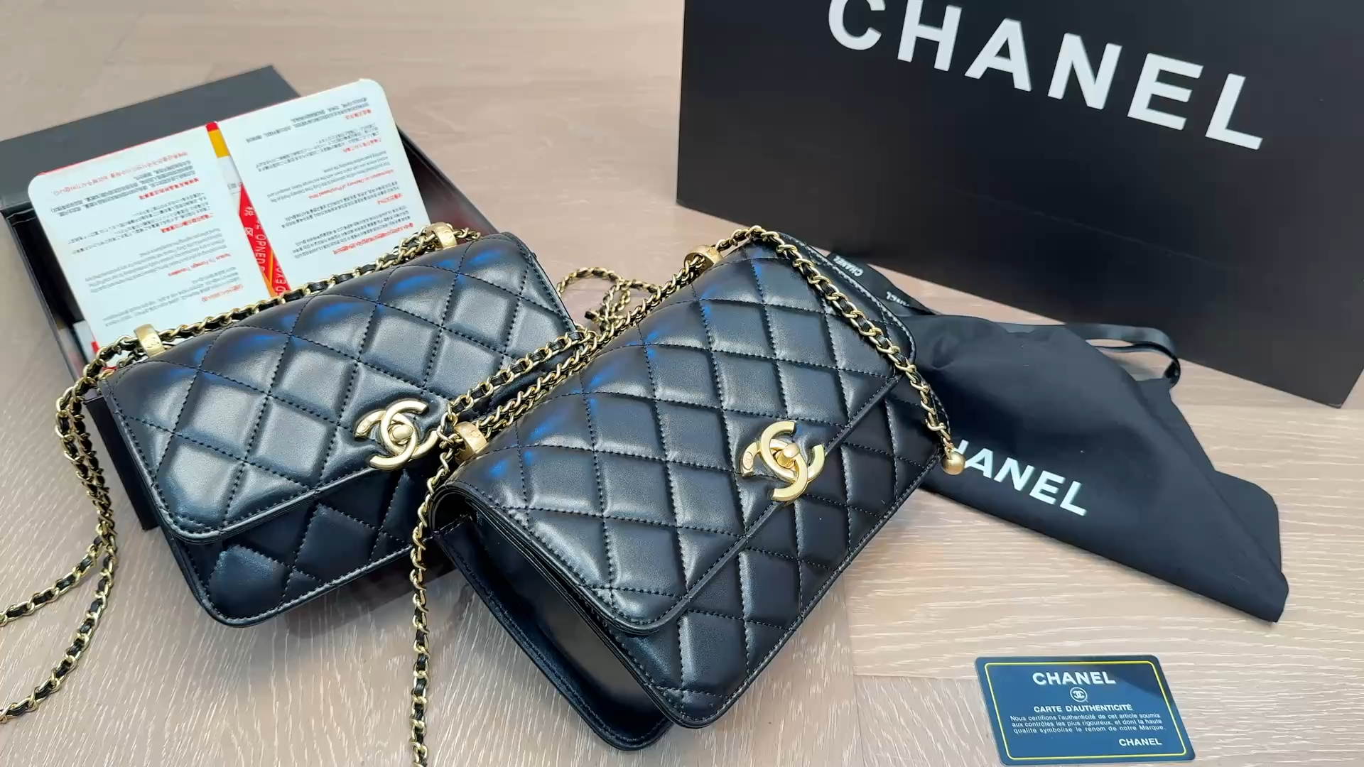 CHANEL Calfskin Quilted Mini Perfect Fit Flap Black