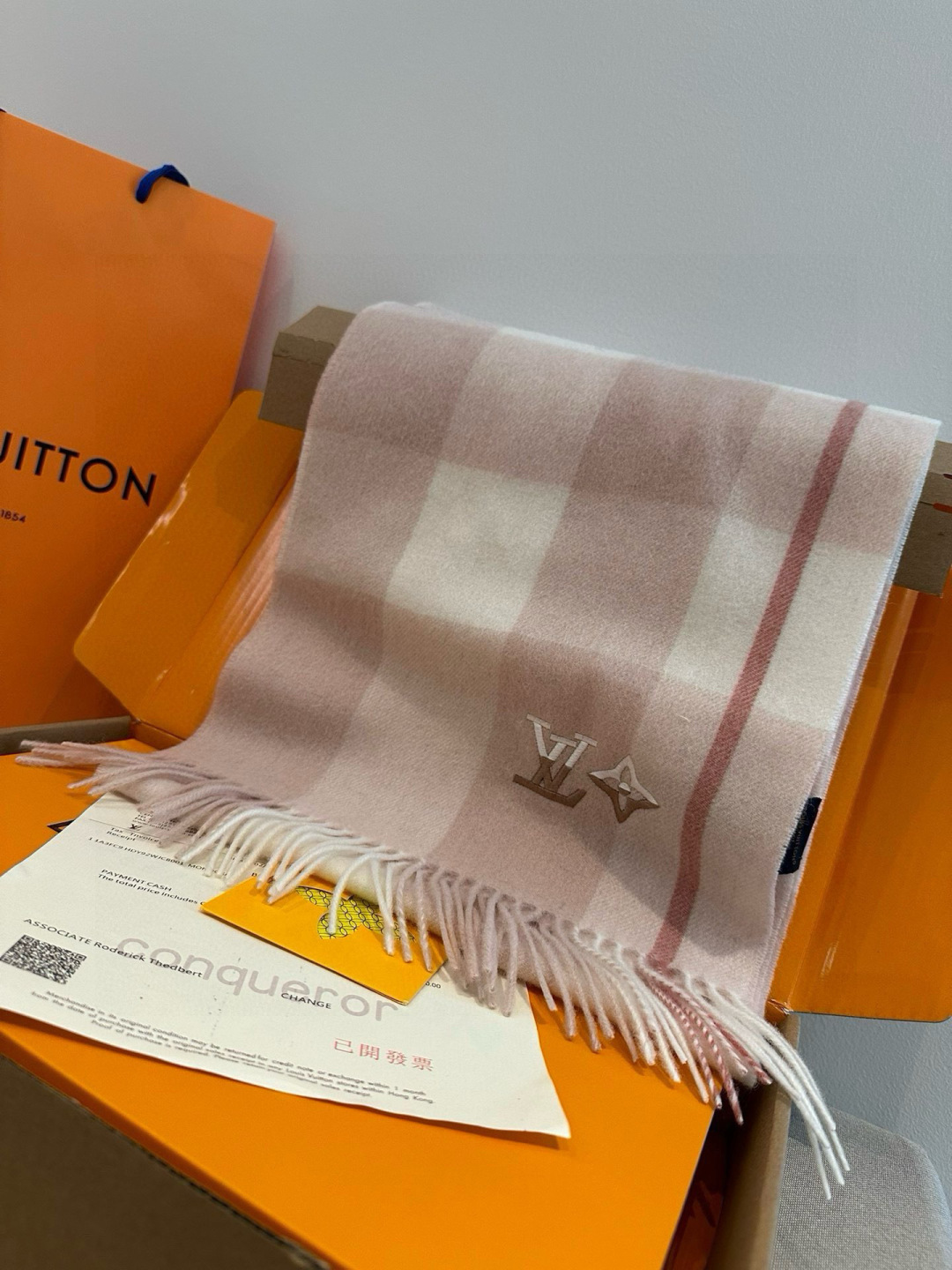 LV Pink Scarf